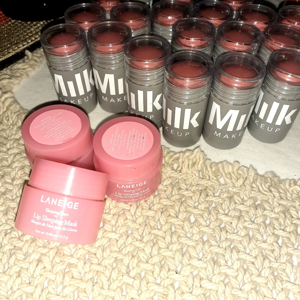 Milk mini 3 in a set hydro primer, milk mascara, and milk lip and cheek duo mini